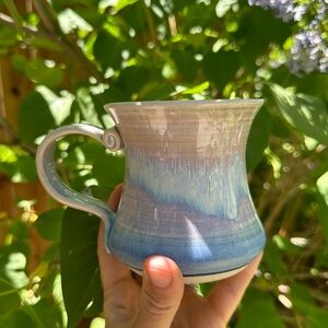 Pottery handmade signed mug
